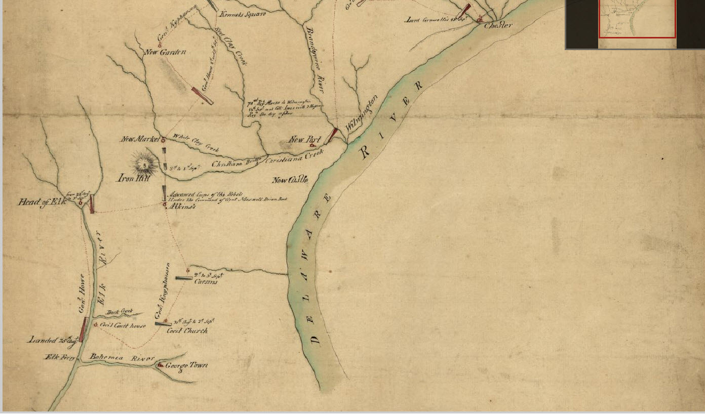 Revolutionary War Maps: The British Campaign of 1777 on the Upper Delmarva Peninsula